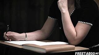 Teacher watches stepson anal fuck cheerleader