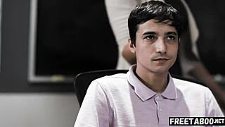 Teacher watches stepson anal fuck cheerleader