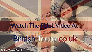 British teen intensely discovers her squirting ability in lingerie!