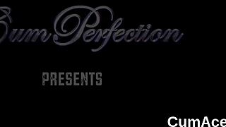 Slutty Hottie Feels Intense Pleasure Swallowing Cumshot on Face in Blowbang