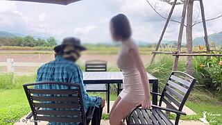 The Gardener and the Beautiful Lady in the Garden