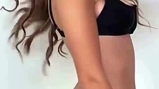 Boutinela Black Bikini Compilation in Night Club