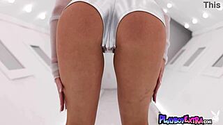 cosmic teen 18+ blondie keira jackson strips nude for playboy posing