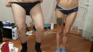 we take turns cumming again and again while masturbating to intense orgasms in our private game