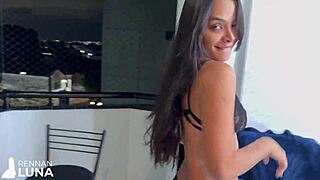 HOT BRAZILIAN SLUT TAKES MONSTER COCK DEEP!