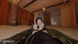 vr conk brunette chani in uniform rides atreides in dune cosplay parody pt 3