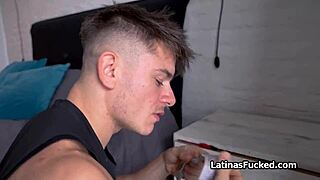 Panty Sniffer Fucks Juicy Big Latina Tits
