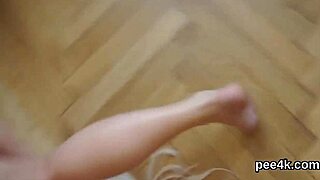 Doll Receives Warm Pee in Narrowed Pussy and Blasts