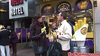 blonde amsterdam whore sucks and fucks cock 😈