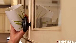 watch this chubby brunette seduce her housemate with titty fuck