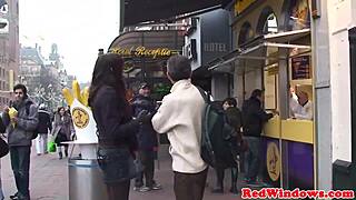 blonde amsterdam whore sucks and fucks cock 😈