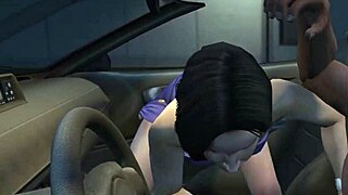 Franklin feels excited getting hooker service in the car during GTA 5