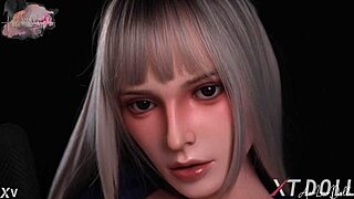 Hannah feels excited as blonde slut police officer in uniform at office