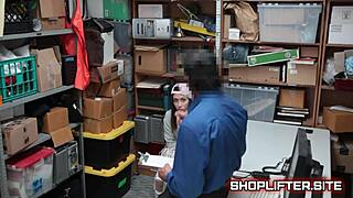 young terrified shoplifting teen 18+ager gets caught and blackmailed