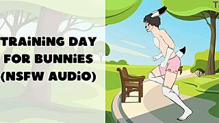 Training day for bunnies in bisexual gay furry scene, taming NSFW virtual assistant