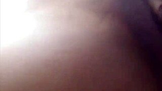 Ebony with perfect tits gets pussy fucked in a park.