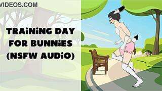 Training day for bunnies in bisexual gay furry scene, taming NSFW virtual assistant
