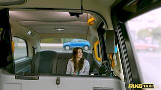 She begs for pussy fuck after fake taxi ride