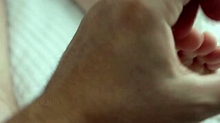 Stepmom gets fucked by stepson after foot massage