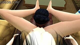 Big Black Cock Leads Threesome With Blowjobs And Facials In Public Bar.