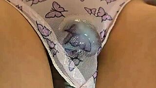 Bbc Stranger Cum Inside My Panties in Public Toilet on Beach