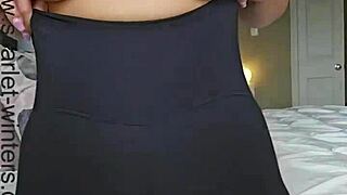 superhot teacher scarlet's strip tease in lingerie, wanna see?