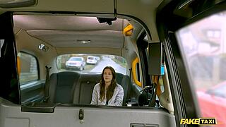 She begs for pussy fuck after fake taxi ride