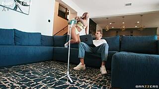 Hayley Davies teases with bubble butt, gets face fucked and choked