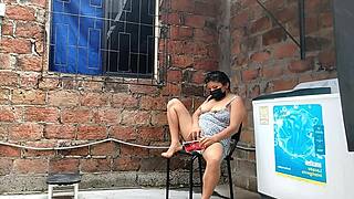 Caught recording neighbor's intimate fingering session