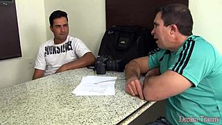 i'm this slutty tgirl melyna merli getting double fucked and filled with cum