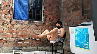 Caught recording neighbor's intimate fingering session