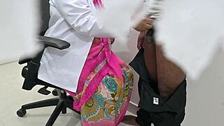 telugu doctor examines patient's cock in the clinic