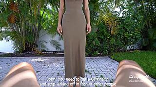 step mom caught step son jerking off and helped him to cum quick