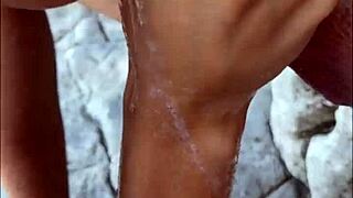 i gave a risky beach blowjob to a sloppy teen model, pov style