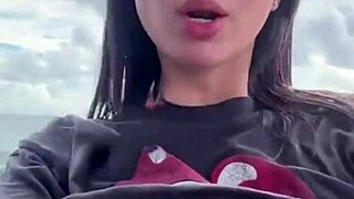 Exhibitionist Wife Flashes Tight Pussy Outdoors