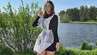 Seized the chance to bang a curvy schoolgirl before her summer break