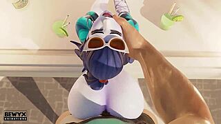 Widowmaker enjoys french holiday with big cock