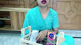 Indian desi village maid tricked into deepthroat and bent over creampie