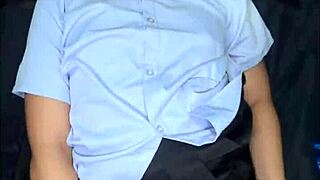 getting fucked in school uniform by white guy, cum on face?