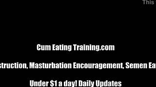 jerk off to us and eat your cum cei