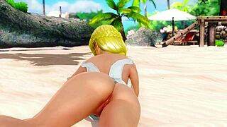helena enjoys private beach teasing with big ass close ups