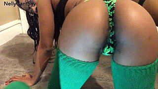 She showed off her ebony ass in an exotic dance