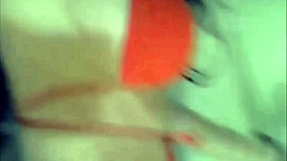 Young girl shows off