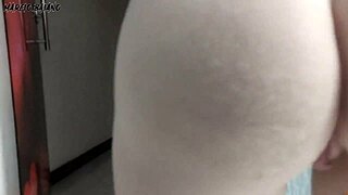 Women in heels seduce friend in kitchen! 😉