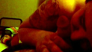 My friend gives me an amazing blowjob at home