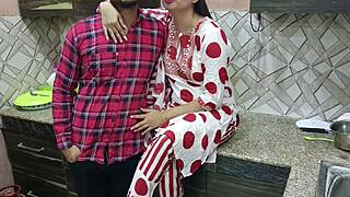 Wow! Sexy stepmom Saara lets stepson drill her in kitchen!