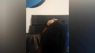 we did nasty girl on girl sucking and strapon in front of boyfriend