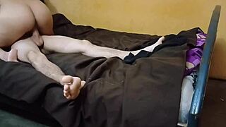 Latina stepsister bent over for tight pussy fucking