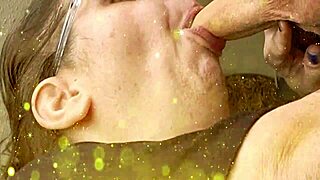 Wow, sensual deep throat on huge uncut cock!