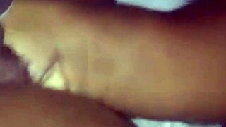 Hey, banging latina's tits and ass in lingerie with blowjob.